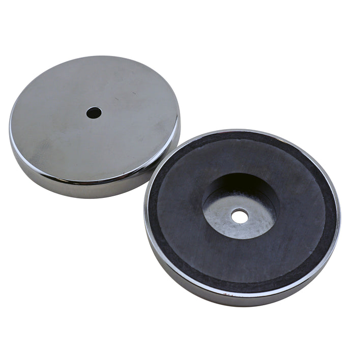 RB80PRCX2 Heavy-Duty Ceramic Round Base Magnets (2pk) - 45 Degree Angle