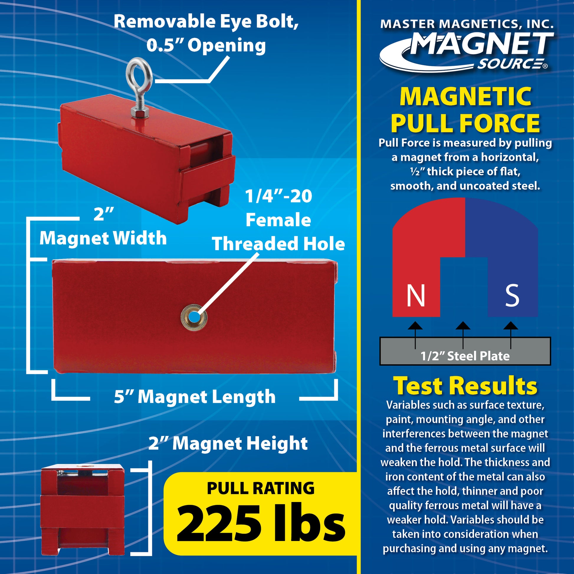 Load image into Gallery viewer, 07209 Heavy-Duty Holding and Retrieving Magnet - Specification