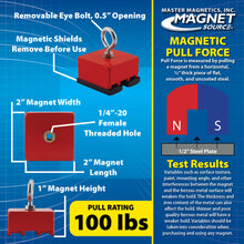Load image into Gallery viewer, 07541 Heavy-Duty Holding and Retrieving Magnet - Specification