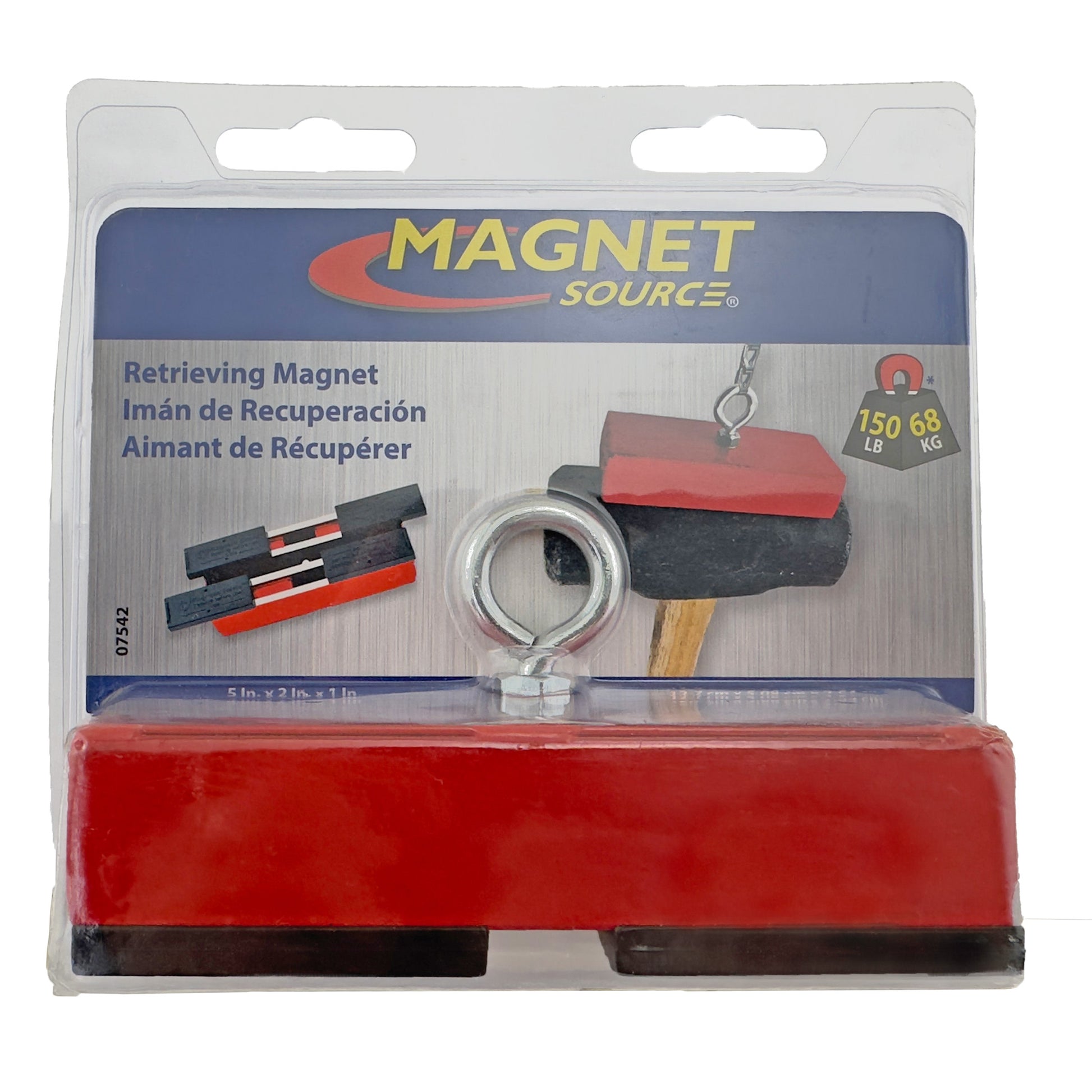 Load image into Gallery viewer, 07542 Heavy-Duty Holding and Retrieving Magnet - Packaging Back