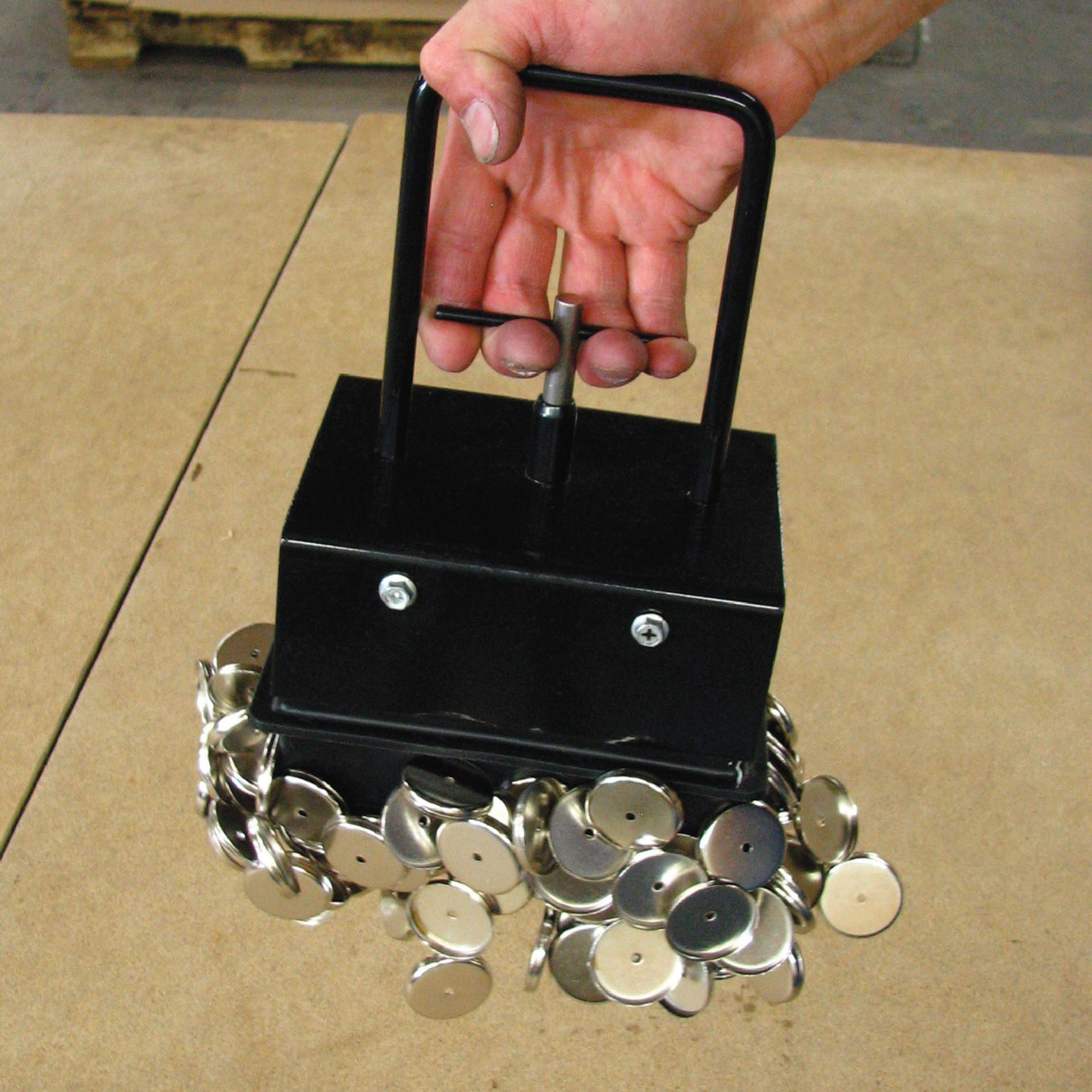 Load image into Gallery viewer, ML74C Heavy-Duty Magnetic Bulk Parts Lifter - Demonstrating In Use