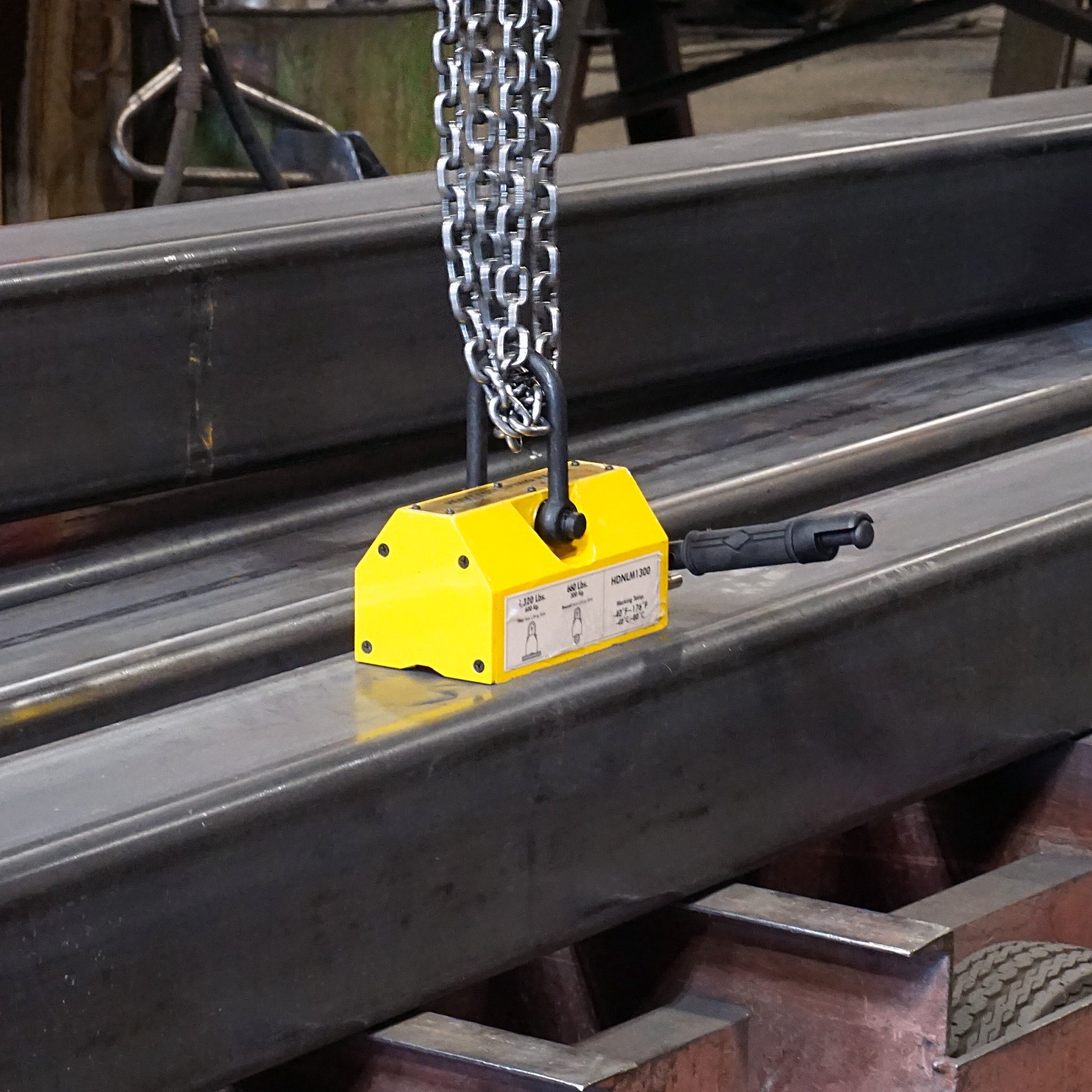 Load image into Gallery viewer, HDNLM1300 Heavy-Duty Neodymium Lifting Magnet - In Use