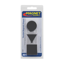 Load image into Gallery viewer, 07257 High Energy Flexible Two Sided Magnetic Shapes (30pk) - 45 Degree Angle View