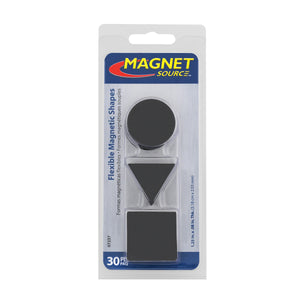 07257 High Energy Flexible Two Sided Magnetic Shapes (30pk) - 45 Degree Angle View