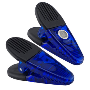07506 Large Neodymium Magnetic Clips (2pk, Blue) - Back View