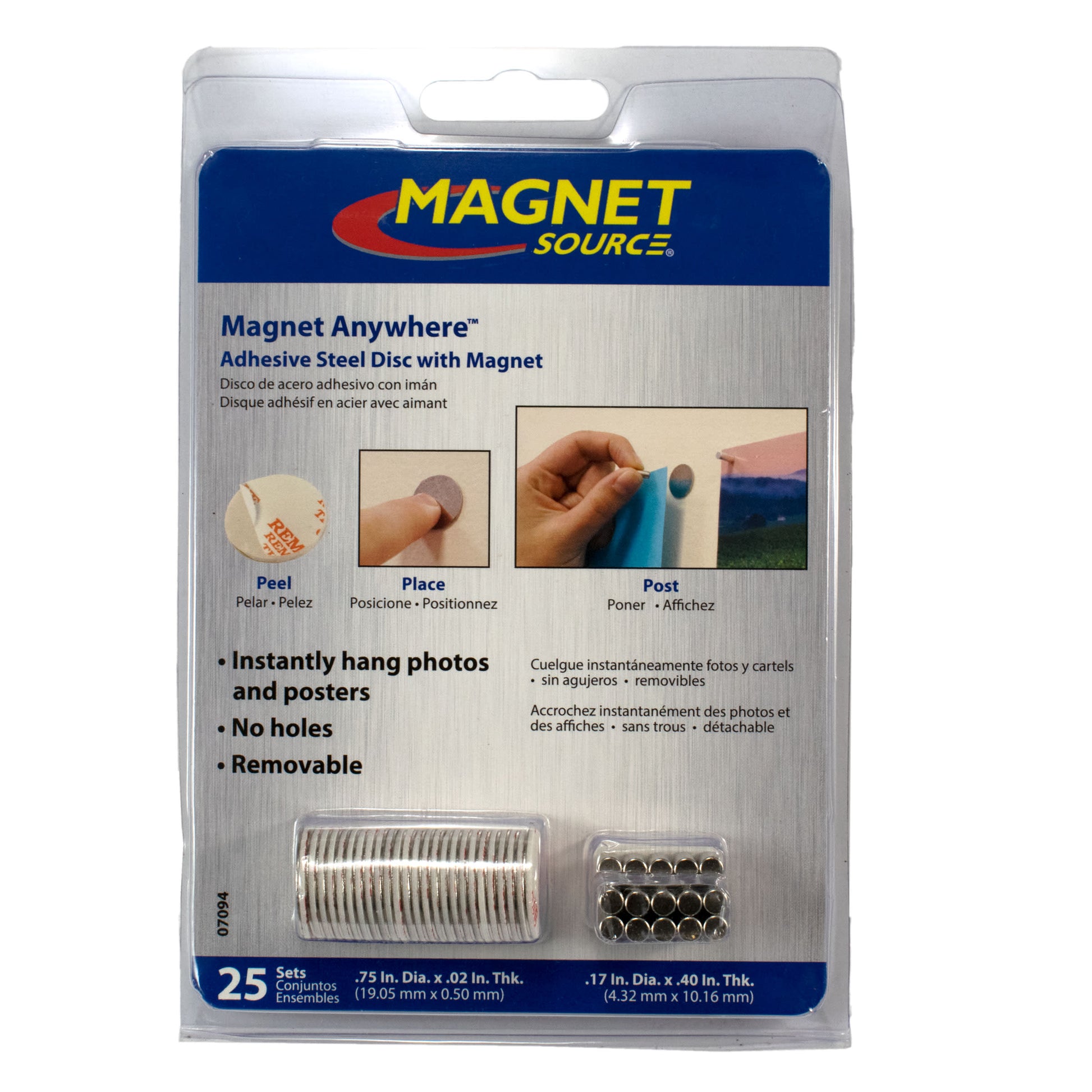 Load image into Gallery viewer, 07094 Magnet Anywhere™ (25pk) - Side View