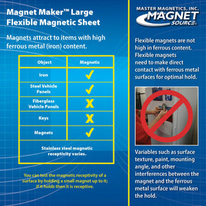 08505 Magnet Maker™ Large Flexible Magnetic Sheet - Package Front View
