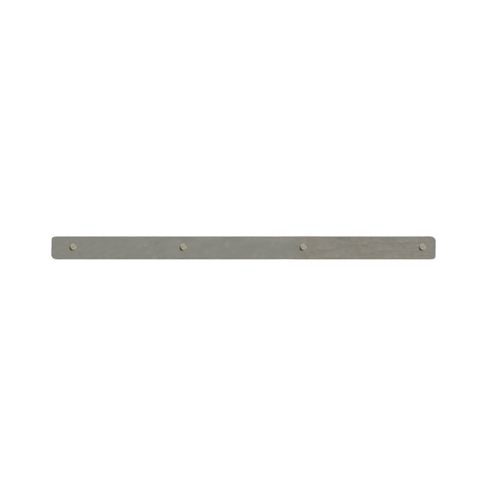 08047 Magnetic Bulletin Bar - Brushed Steel - Top View