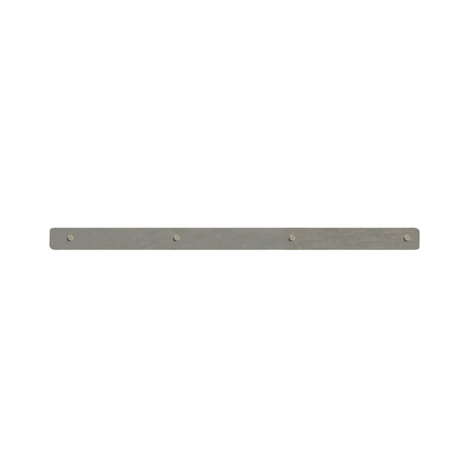 08047 Magnetic Bulletin Bar - Brushed Steel - Top View