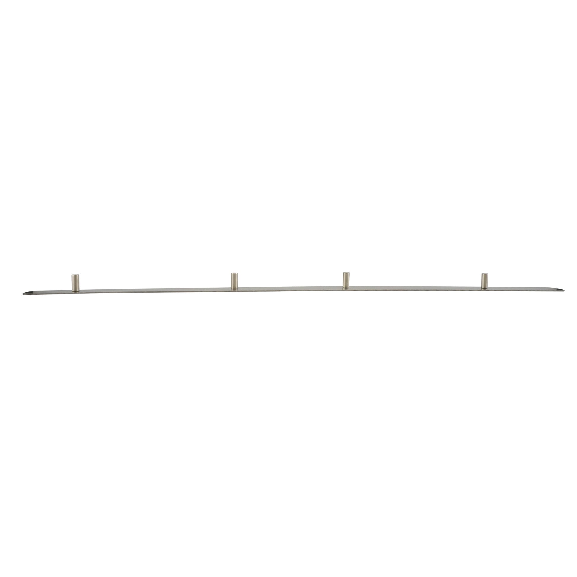 Load image into Gallery viewer, 08047 Magnetic Bulletin Bar - Brushed Steel - Front View