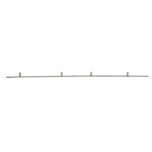 08047 Magnetic Bulletin Bar - Brushed Steel - Front View