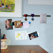 Load image into Gallery viewer, 08046 Magnetic Bulletin Bar - White - In Use