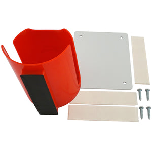07615 Magnetic Cup Caddy™ Plus, Red - Back View