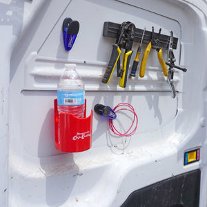 07615 Magnetic Cup Caddy™ Plus, Red - In Use