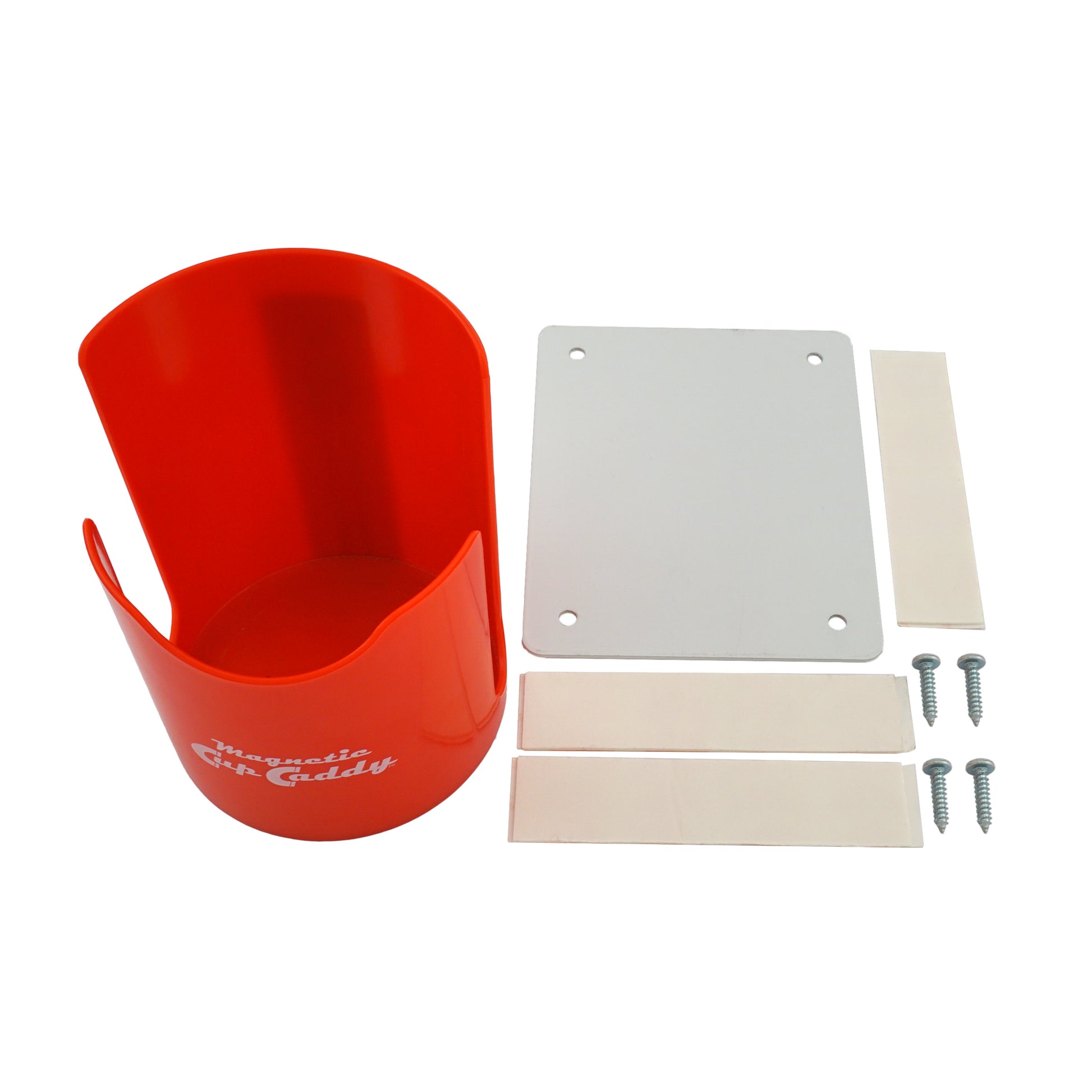 Load image into Gallery viewer, 07615 Magnetic Cup Caddy™ Plus, Red - 45 Degree Angle View