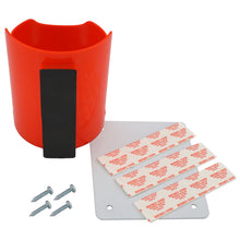 Load image into Gallery viewer, 07615 Magnetic Cup Caddy™ Plus, Red - 45 Degree Angle View