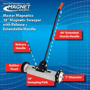 07543 Magnetic Floor Sweeper with Quick Release - Bottom View