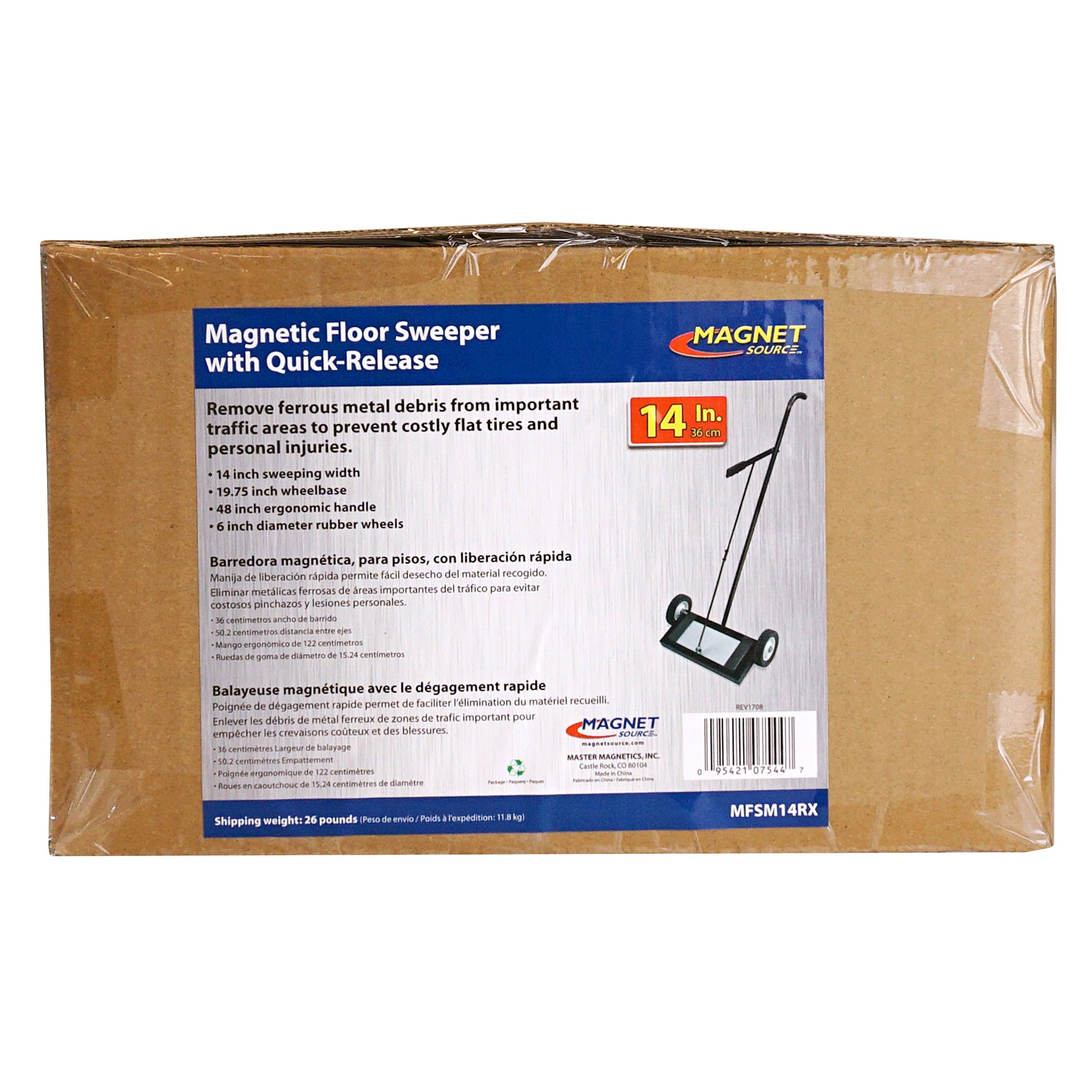 Load image into Gallery viewer, MFSM14RX Magnetic Floor Sweeper with Quick Release - Packaging