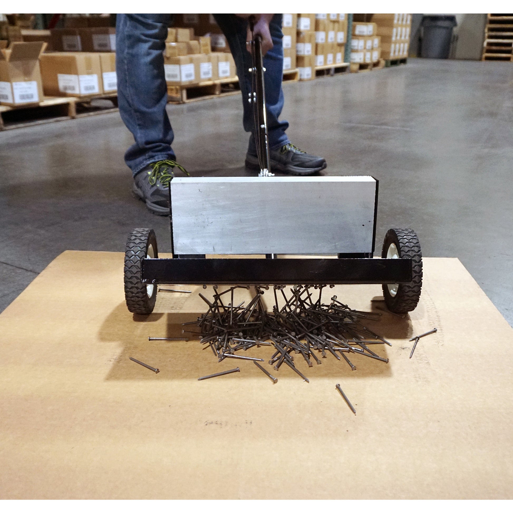 Load image into Gallery viewer, MFSM14RX Magnetic Floor Sweeper with Quick Release - In Use