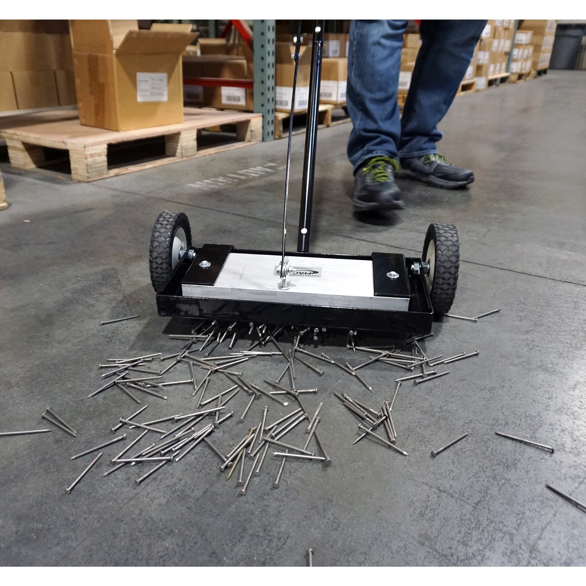 Load image into Gallery viewer, MFSM14RX Magnetic Floor Sweeper with Quick Release - In Use