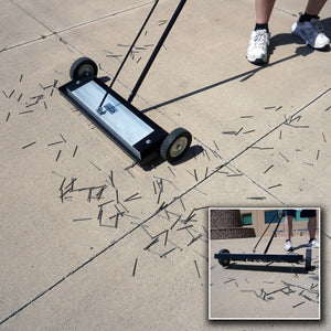 MFSM24RX Magnetic Floor Sweeper with Quick Release - In Use