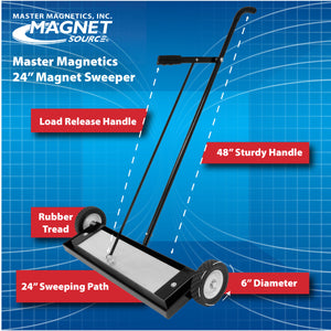 MFSM24RX Magnetic Floor Sweeper with Quick Release - Right Side View