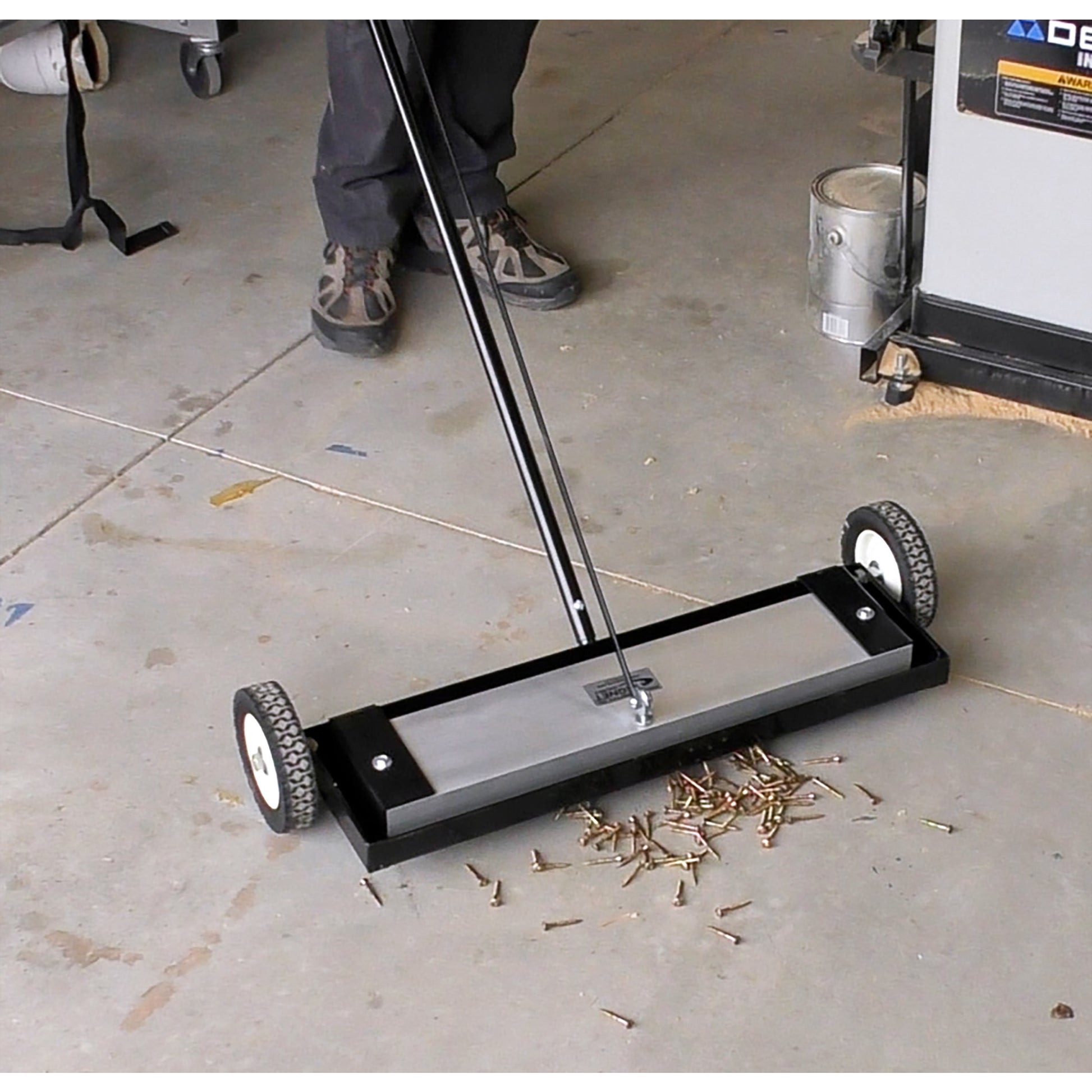 Load image into Gallery viewer, MFSM24RX Magnetic Floor Sweeper with Quick Release - In Use