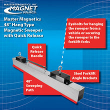Load image into Gallery viewer, MRHS48RXC Magnetic Floor Sweeper with Quick Release - Information