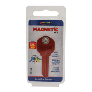 50662 Magnetic Key, KW1-66 Red - Side View