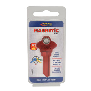 50682 Magnetic Key, SC1-68 Red - Side View