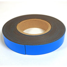 Load image into Gallery viewer, ZGN03040B/WKS50 Magnetic Labeling Strip w/ Blue Vinyl Surface - 45 Degree Angle View