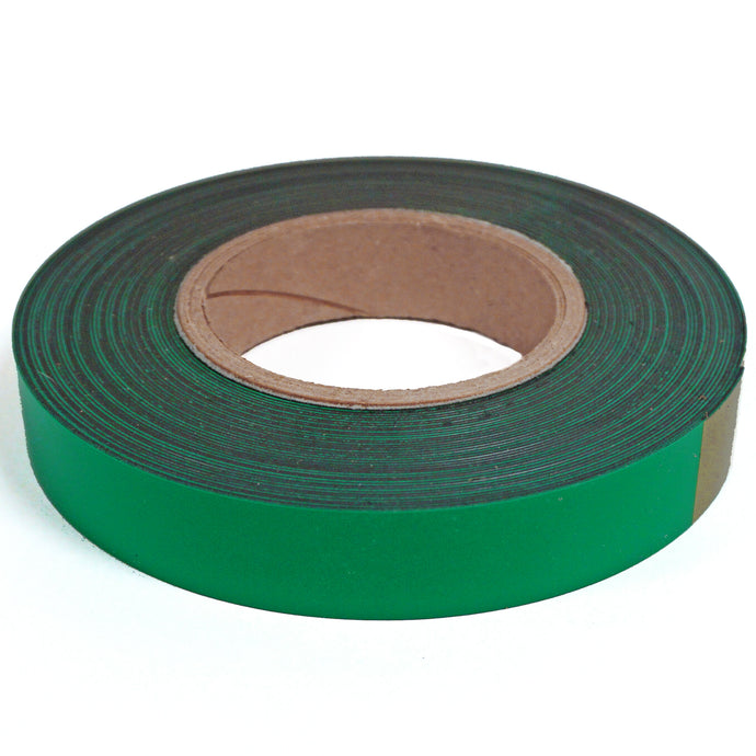 ZGN03040GR/WKS50 Magnetic Labeling Strip w/ Green Vinyl Surface - 45 Degree Angle View