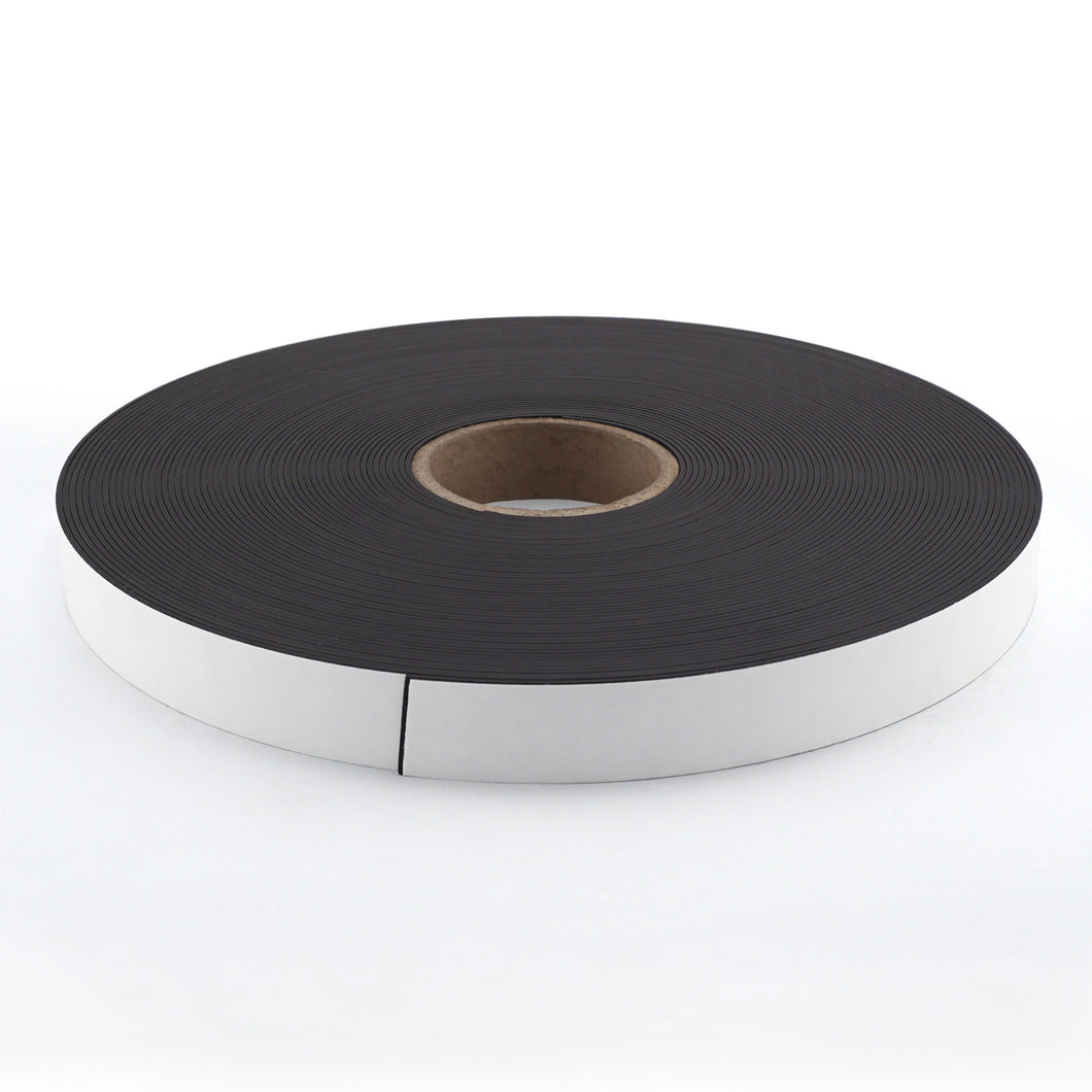 ZGN03040W/WKS50 Magnetic Labeling Strip w/ White Vinyl Surface - 45 Degree Angle View