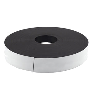 ZG03080W/WKS-F Magnetic Labeling Strip with White Vinyl Surface - Top View