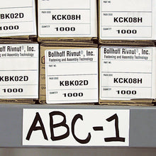 Load image into Gallery viewer, ZG03080W/WKS-F Magnetic Labeling Strip with White Vinyl Surface - In Use