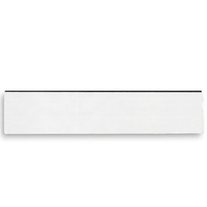 ZG03080W/WKS-F Magnetic Labeling Strip with White Vinyl Surface - Bottom View