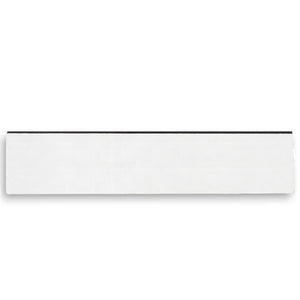ZG03080W/WKS-F Magnetic Labeling Strip with White Vinyl Surface - Top View