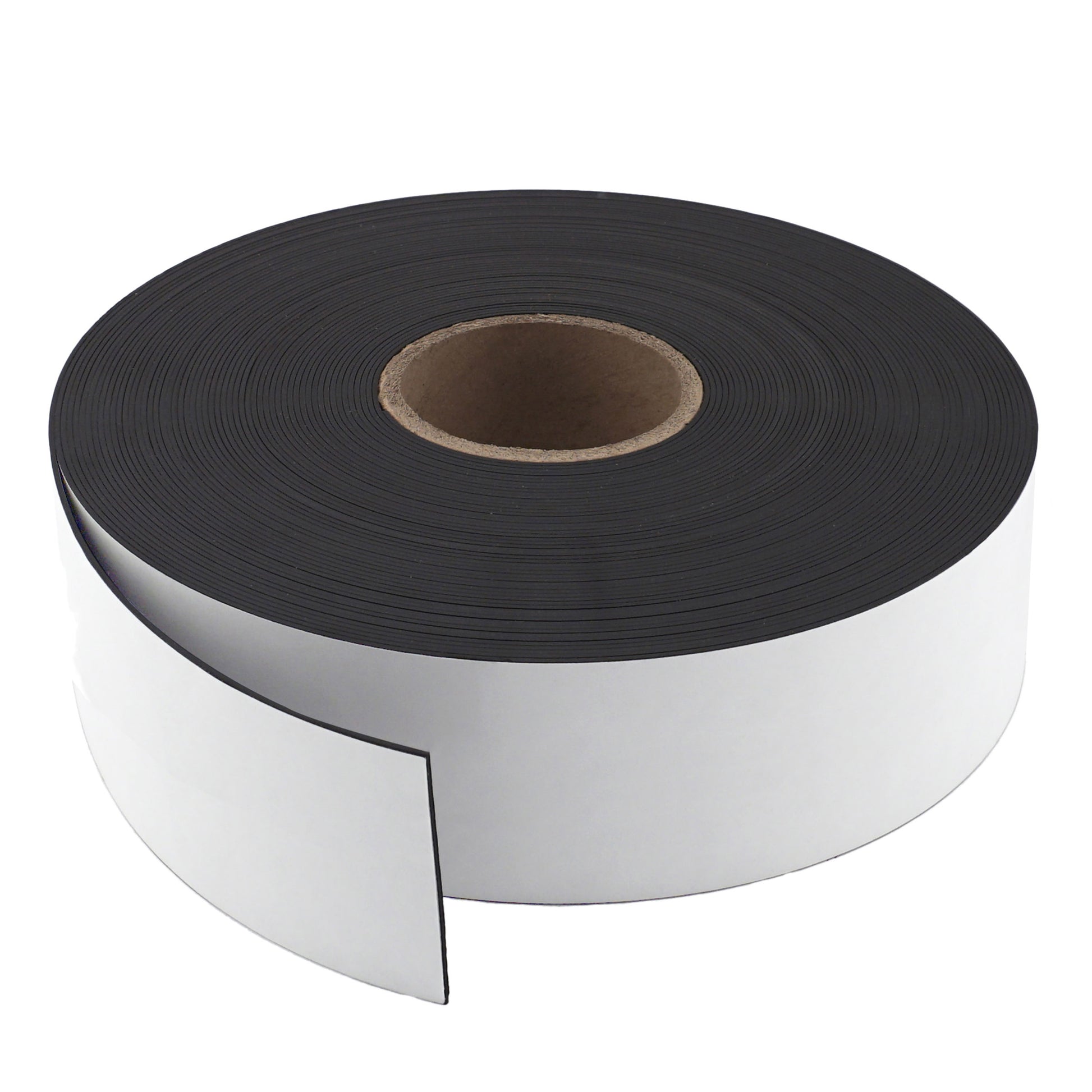 Load image into Gallery viewer, ZG03090W/WKS-F Magnetic Labeling Strip with White Vinyl Surface - 45 Degree Angle View