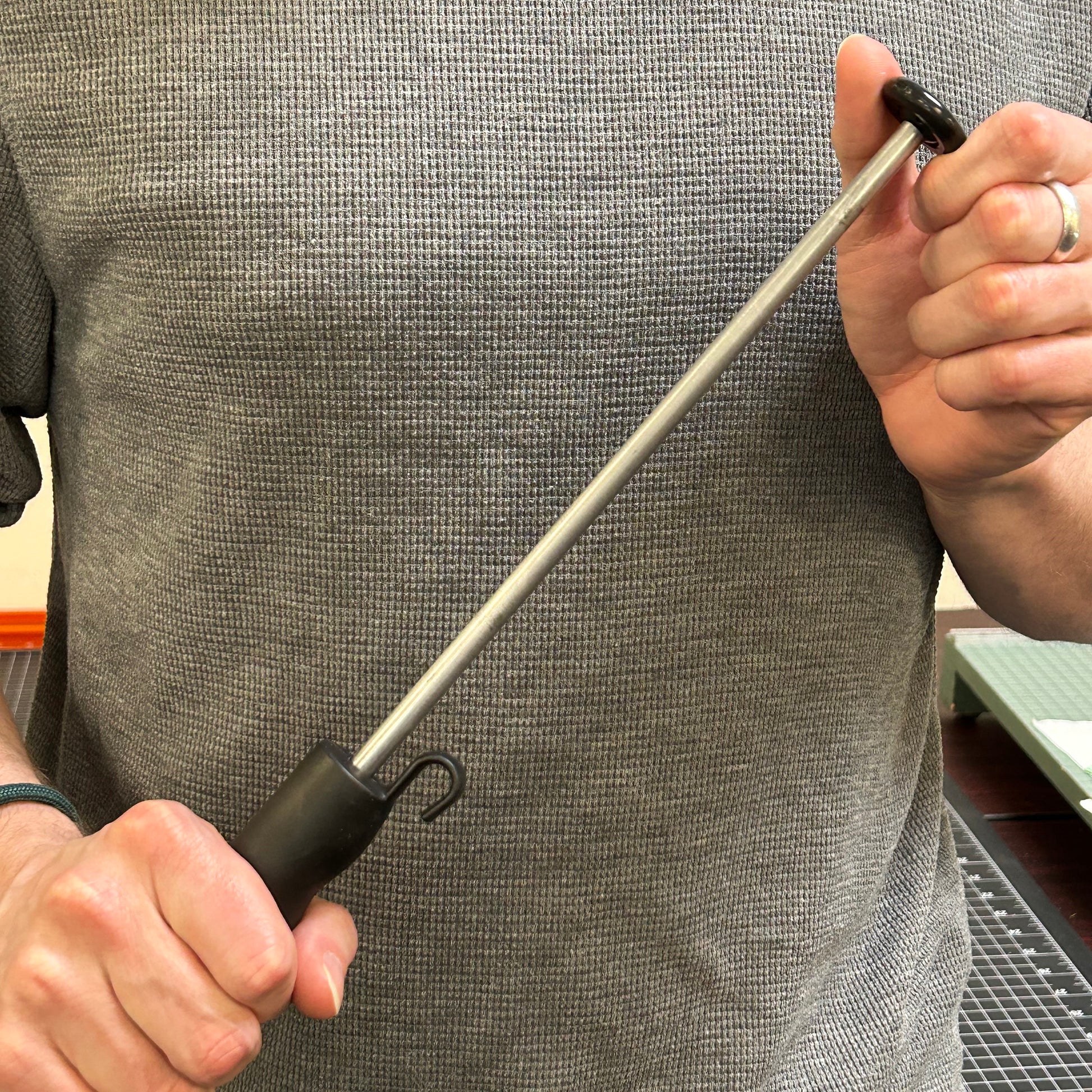Load image into Gallery viewer, RHS02 Magnetic Retrieving Baton with Release - In Use