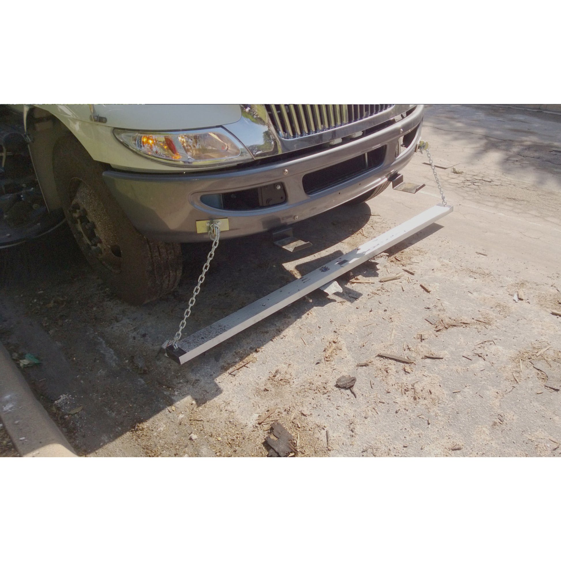 Load image into Gallery viewer, MRS72 Magnetic Road Sweeper - Sweeper attached to the front of a truck