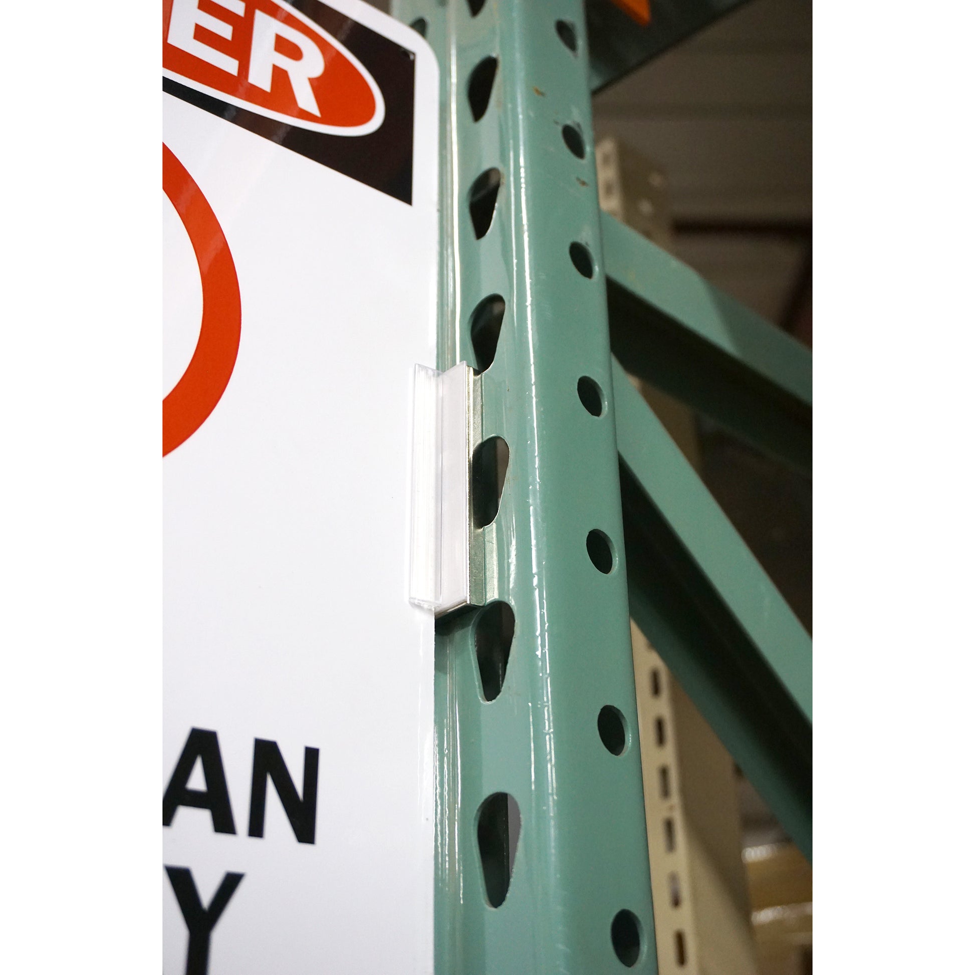 Load image into Gallery viewer, MSHC12 Magnetic Sign Holder Base with Channel Clip - In Use