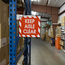 Load image into Gallery viewer, MSHL03X6 Magnetic Sign Holder w/ 12&quot; Plastic Strip (6pk) - In Use