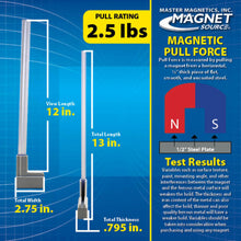 Load image into Gallery viewer, MSHL03X6 Magnetic Sign Holder w/ 12&quot; Plastic Strip (6pk) - Specifications