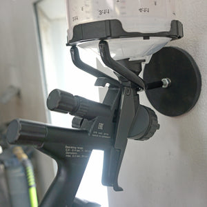 PGHNADR351 Magnetic Spray Gun Holder - In Use