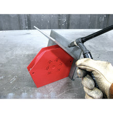 Load image into Gallery viewer, WMH50 Magnetic Welding Angle Protractor - In Use