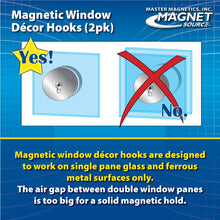Load image into Gallery viewer, 07254 Magnetic Window Decor Hooks (2pk) - Specifications