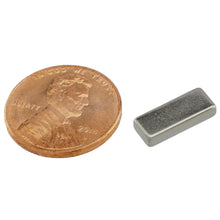 Load image into Gallery viewer, NB001904N Neodymium Block Magnet - Compared to Penny for Size Reference