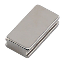 Load image into Gallery viewer, NBGI002503N Neodymium Block Magnet with groove - Front View