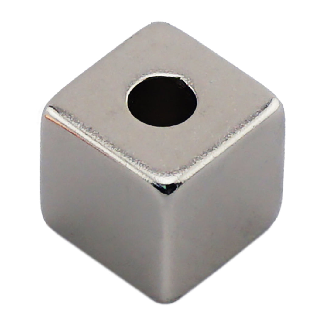NB005057NS02 Neodymium Block Magnet with hole - Front View