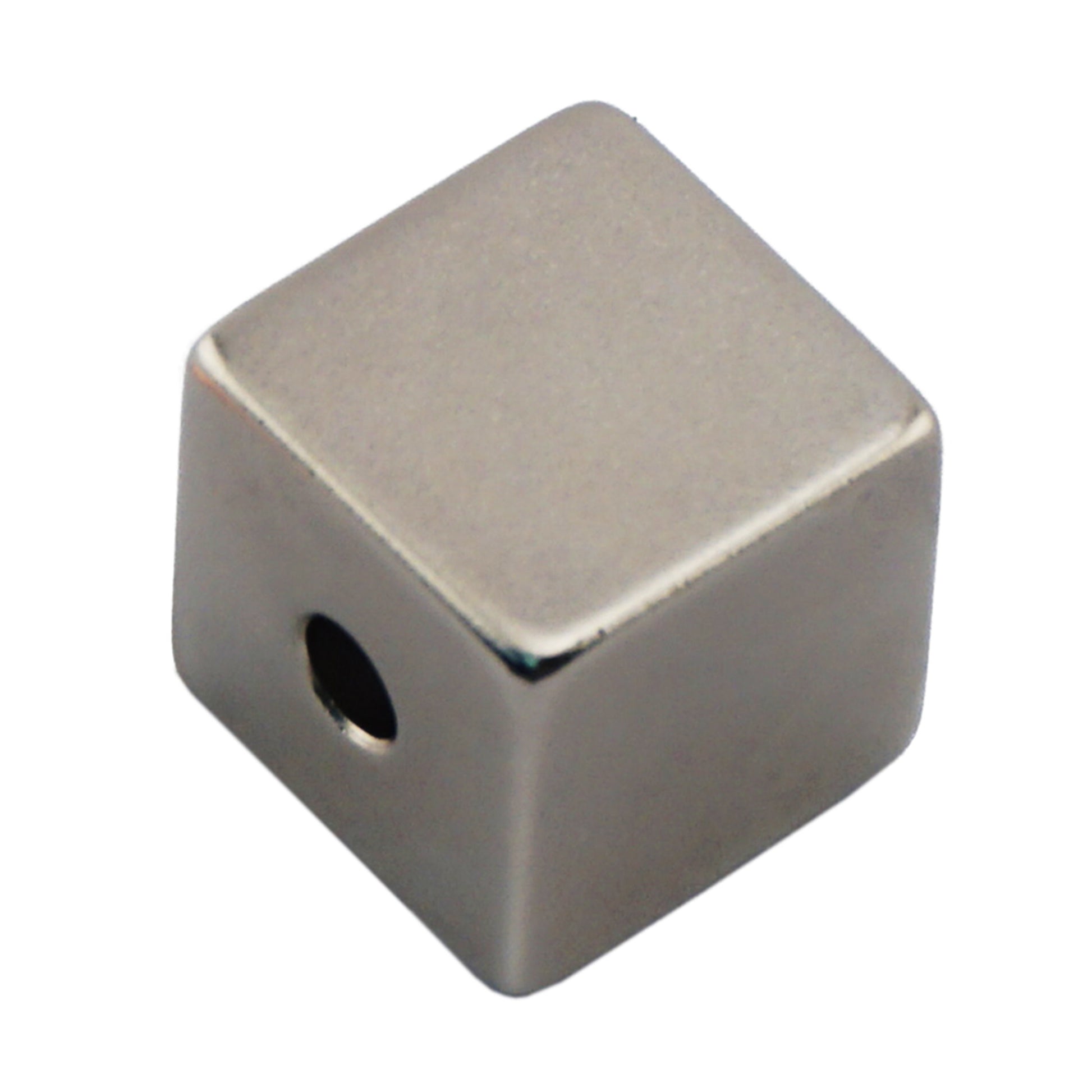Load image into Gallery viewer, NB007502NS01 Neodymium Block Magnet with hole - Front View